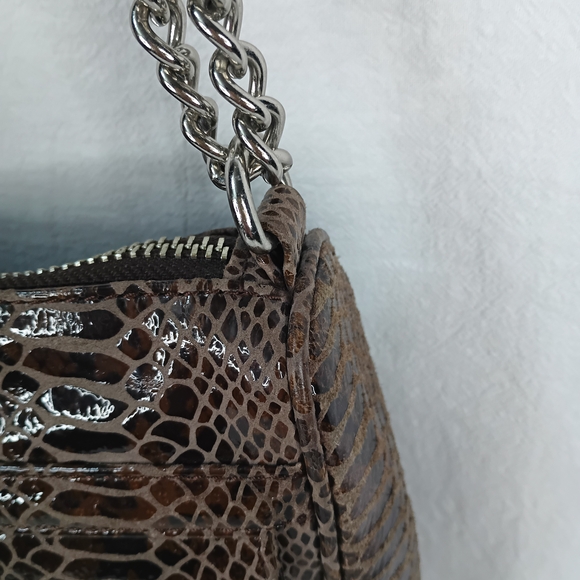 Rebecca Minkoff Brown Snake Print Crossbody Bag - Picture 7 of 14